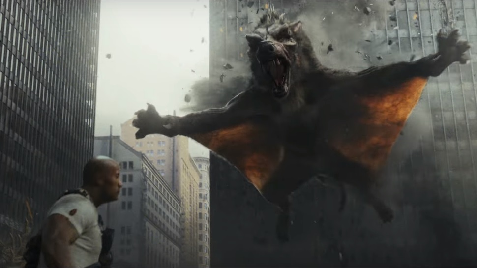 Nos sets de Rampage foram utilizados animais reais de responsabilidade do Birds & Animals Unlimited (BAU), um fornecedor de animais para as indústrias cinematográficas. (Foto: Divulgação)