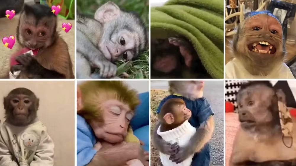 Memes 'fofos' e figurinhas de macacos escondem maus-tratos, exploração ...